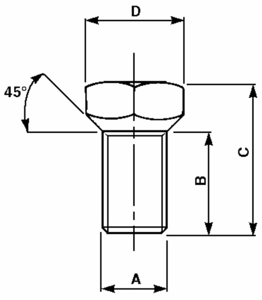 Colonnetta ruote M12x1,5 - Ama