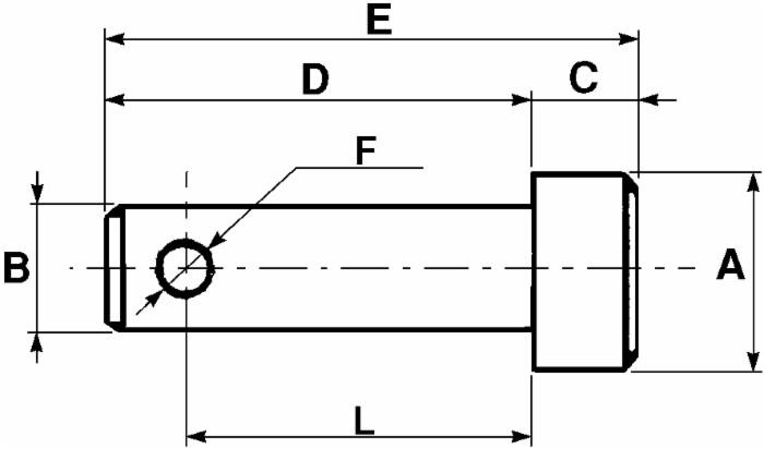 Perno a saldare ø22 utile=60 - Ama