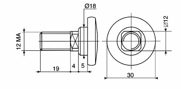 Bullone portalama adattabile Vicon B1374593 M12 - Ama