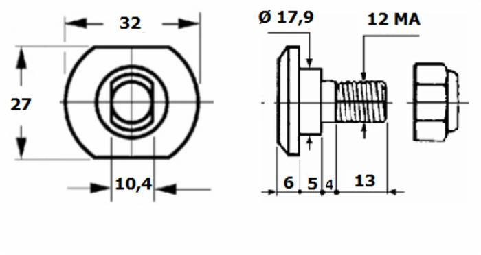 Bullone portalama adattabile Krone 1432290 M12 - Ama