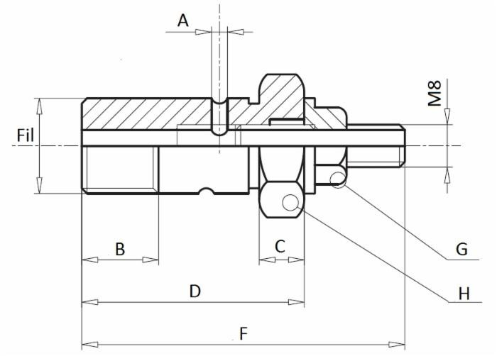 Vite strozzatrice 1/4" - Ama Refluid