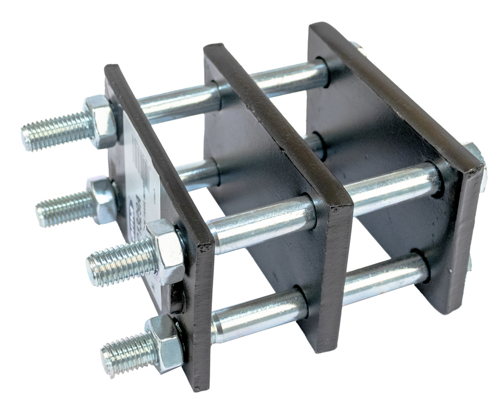 Staffa completa per molla 30x30 trave 80x80 - Ama