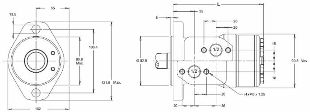 Motore orbitale Danfoss WP315 - Danfoss