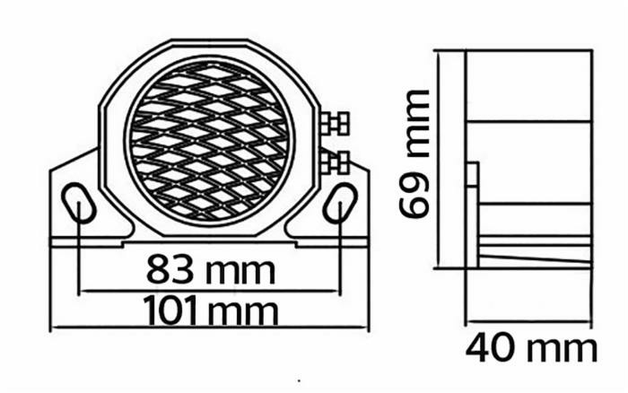 Cicalino retromarcia da 10-120V 92dB - Ama