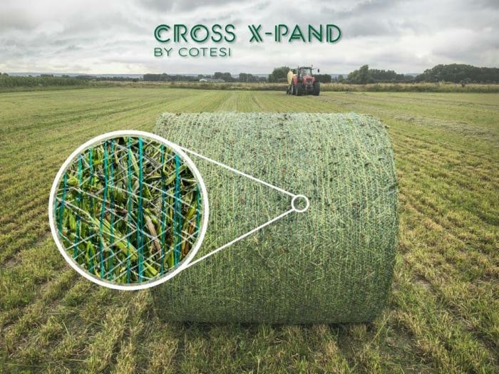 Rete per rotopressa Cotesi Cross X-Pand 123cm x 2000m - Cotesi