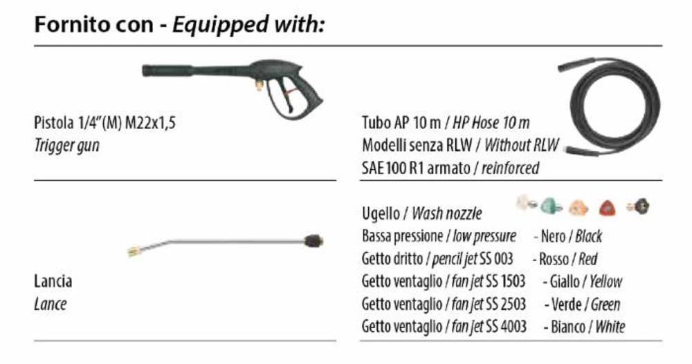 Idropulitrice ad alta pressione AR 1445 con motore Rato 600 L/h - Annovi Reverberi