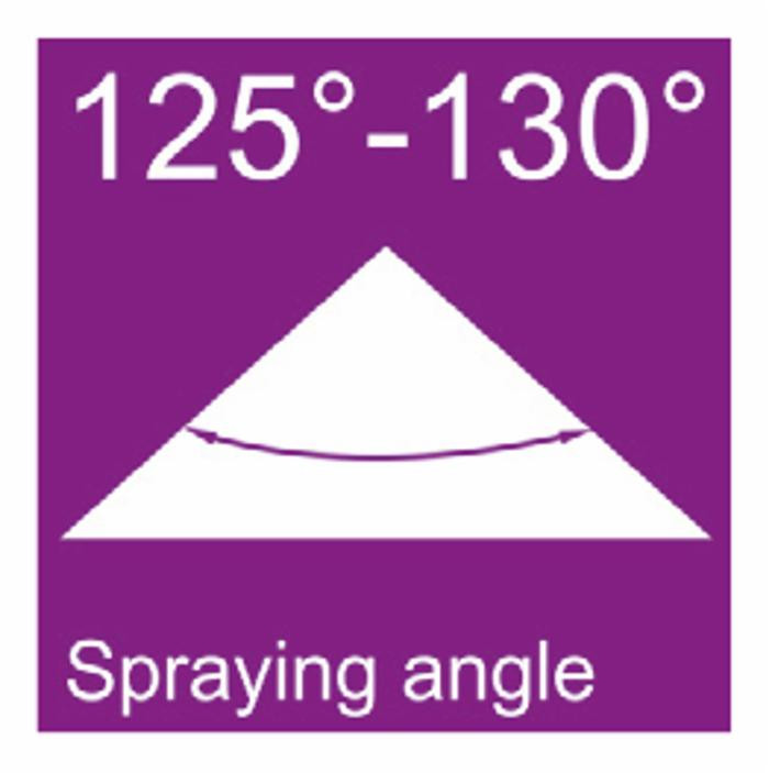 Ugello a specchio DEF 130° - Asj Spray-Jet