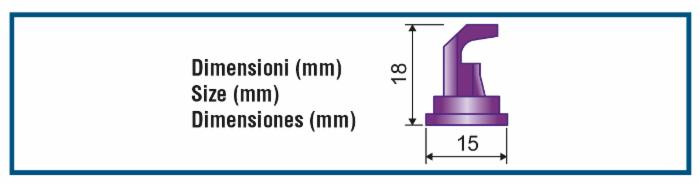 Ugello a specchio DEF 130° - Asj Spray-Jet