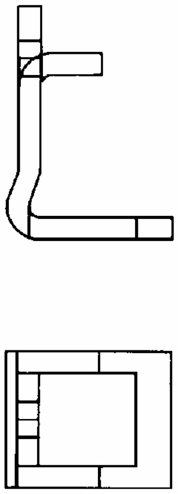 Staffa per molla flex 50x12,50x8 - Ama