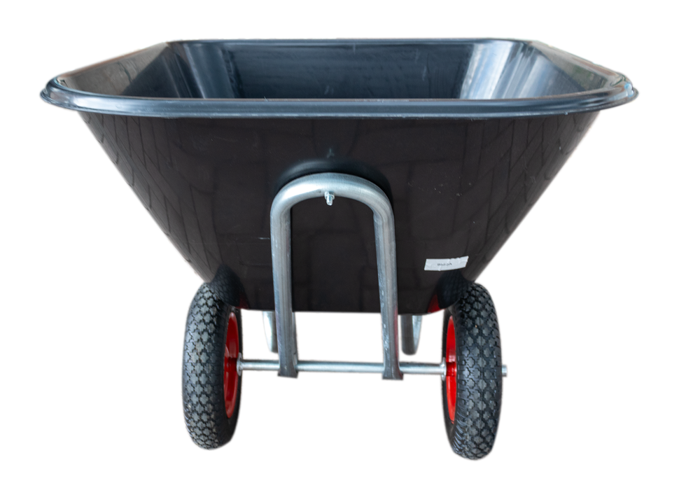 Carriola con vasca in plastica da 160 kg e due ruote da 3.8" - Ama