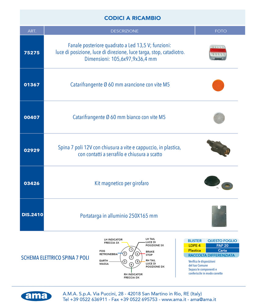 Ama Kit luci magnetico Kit luci - Ama