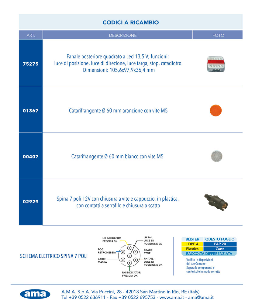 Ama Kit luci non magnetico Kit luci - Ama