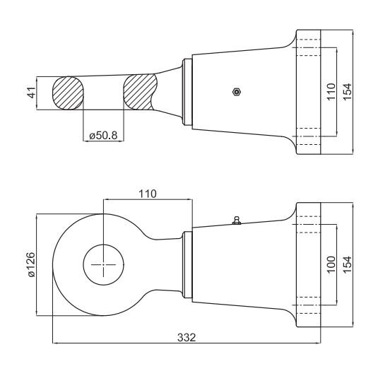 Occhione flangiato,non omologato 28t - No brand
