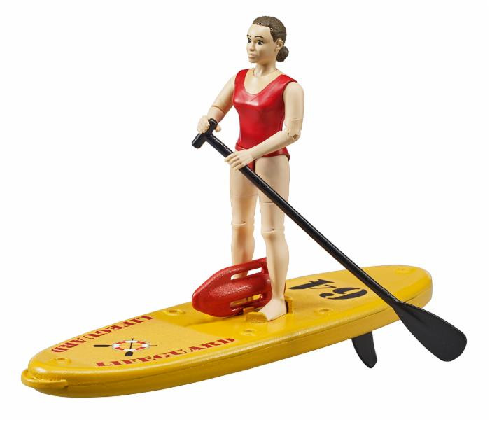 Bruder modellino guardaspiaggia con stand up paddle - Bruder