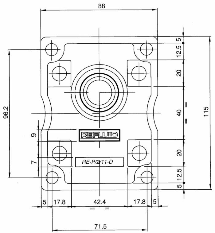Pompa ad ingranaggi gruppo 2 da 11,2cc sinistra “made in Italy” - Ama Refluid