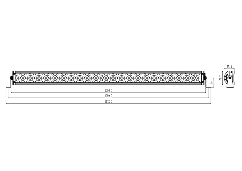 Barra luce LED Ama 10-40V 21600LM 240W - Ama