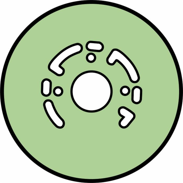 Fondello in metallo per controcuffia con Ø230 pieno piolo 7 - Meccanoplast