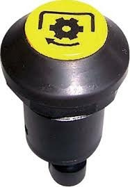 Interruttore a pulsante Pneutron giallo simbolo presa di forza PTO - Pneutron