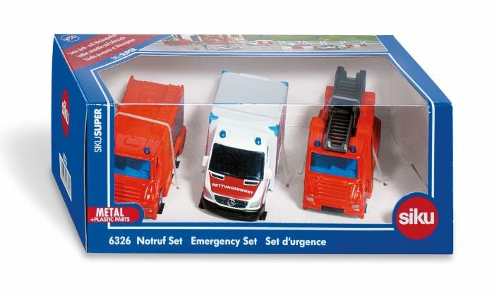 Set Di Servizi Di Soccorso Con 3 Modelli Siku 6326 - Siku