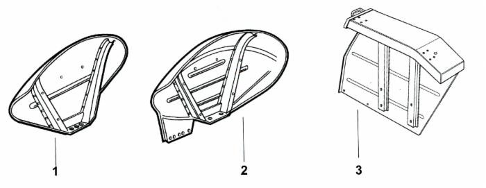 Parafango Dx adattabile al riferimento originale Massey Ferguson 1679373M92 - Ama