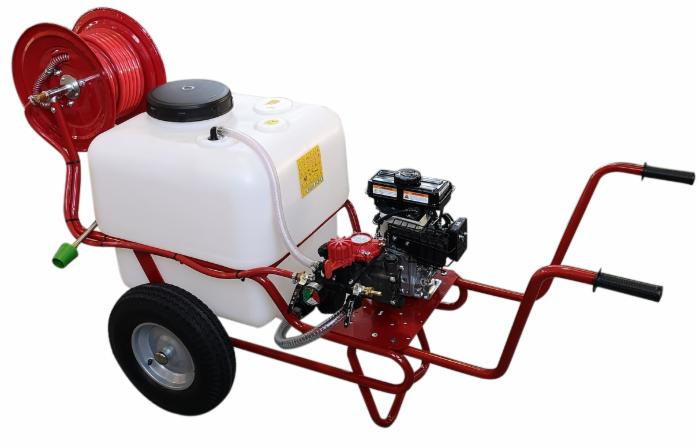 Carrello a 2 ruote con serbatoio 120 litri e pompa irrorazione - Ama