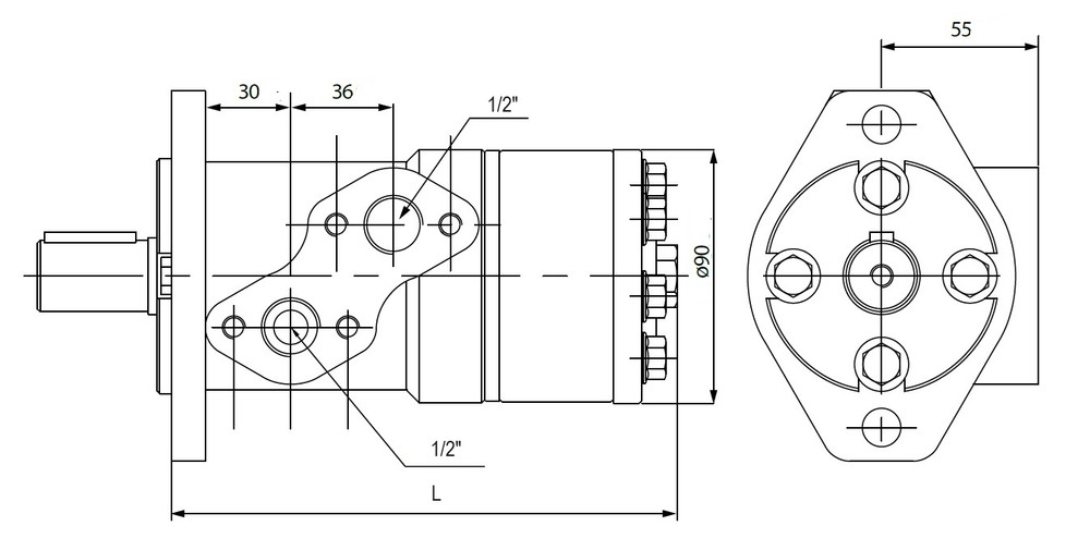 Motore orbitale Ama modello XLH 50 - Danfoss