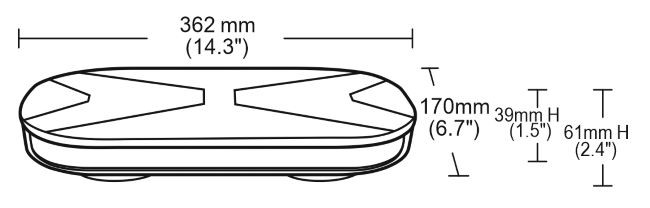 Barra a LED Magnetica 12-24V DC 76W base magnetica - Ama