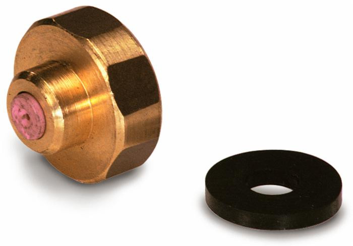 Testata in ottone completa con ugello in ceramica Ø 1,2 mm - Ama