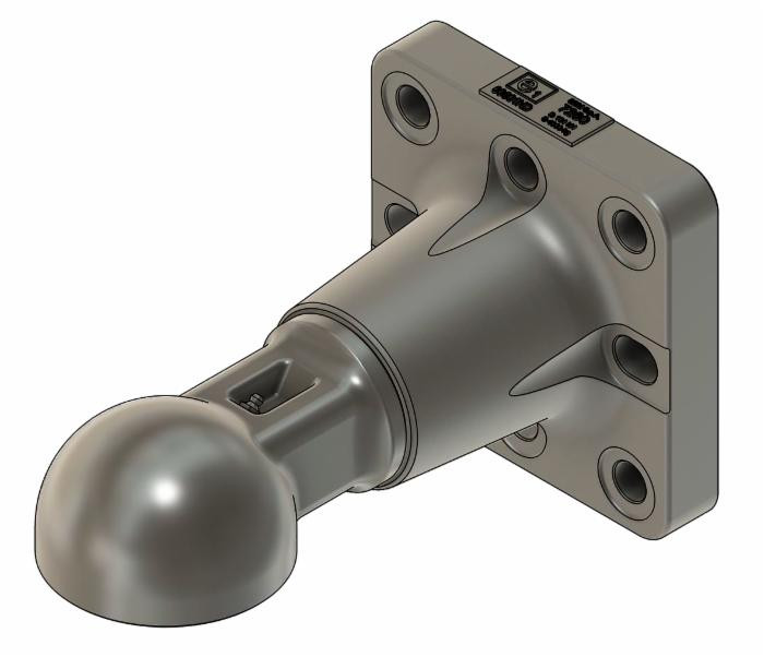 Occhione flangiato sferico diametro 80 mm omologato - Ama