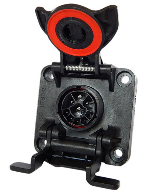 Presa 9 poli ISOBUS Active Nera 12V in plastica   - Erich Jaeger