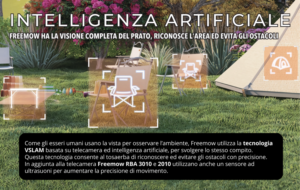Robot  tagliaerba Ama Freemow 3010  RBA3010 navigazione intelligente - Ama