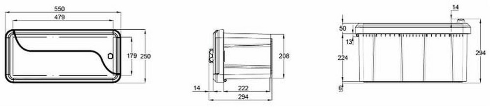 Cassetta porta attrezzi in plastica 1 serratura - No brand