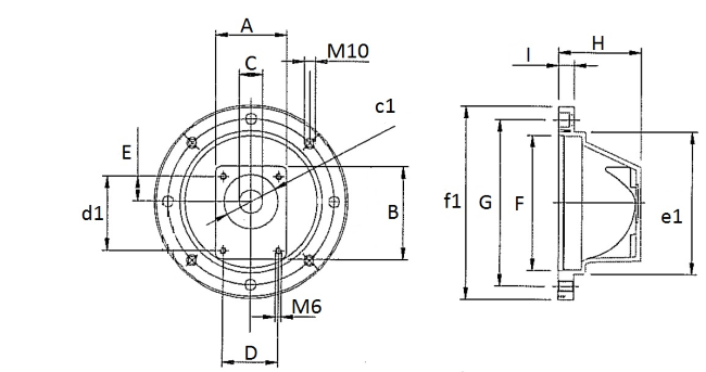 Lanterna per motore elettrico grandezza 132 - Ama Refluid