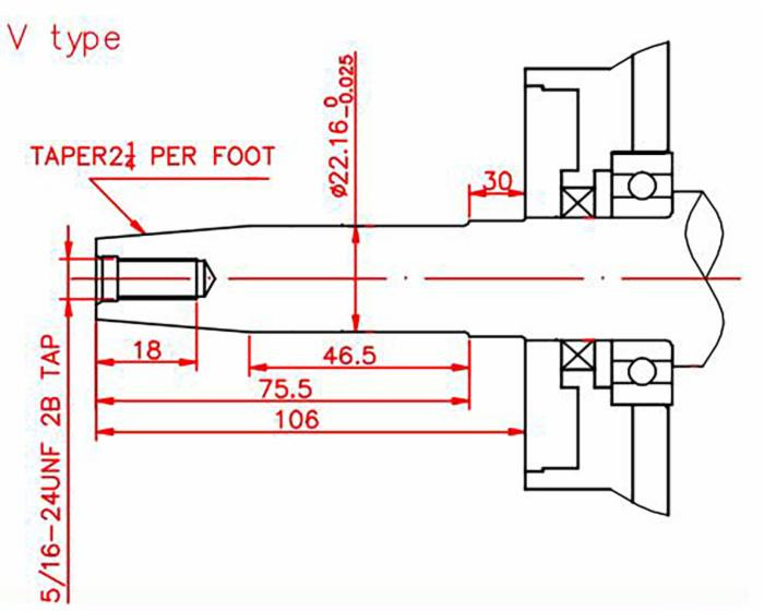 Motore a 4 Tempi Ohv 270cc 9,0Hp albero cilindrico Ø 22,16mm - Ama