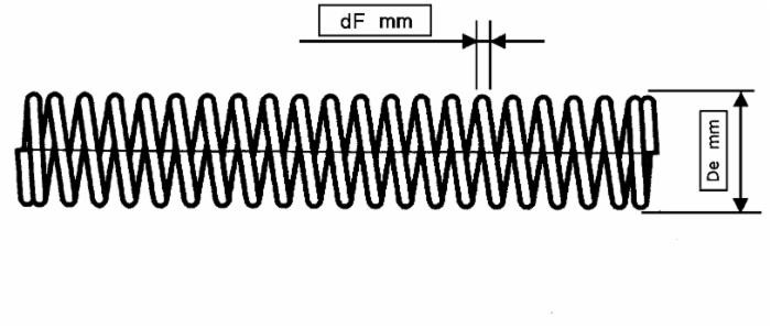 Molla a compressione con Ø filo 1 mm e Ø esterno 8 mm - Ama