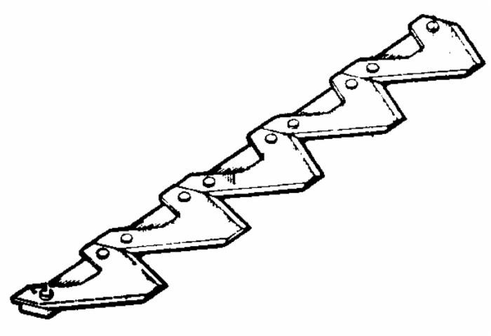 Lama 17 sezioni 3" lunghezza 1,27mt adattabile BCS - Ama