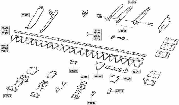 Lama 20 sezioni lughezza 1,52 mt adattabile Gaspardo - Ama