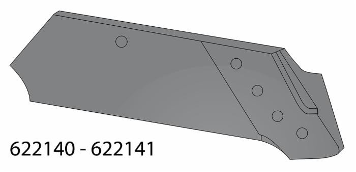 Vomere adattabile Kuhn 622140 dx - Ama