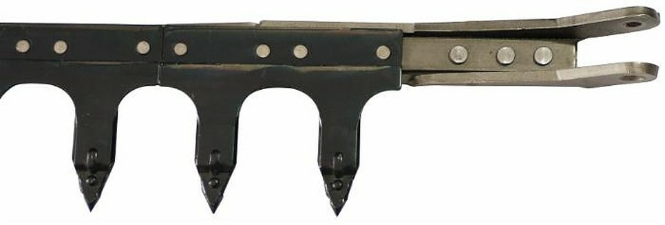 Dentiera 14 denti con testa tranciata lunghezza 2,12 mt adattabile a a Gribaldi & Salvia Superior 394 - Ama