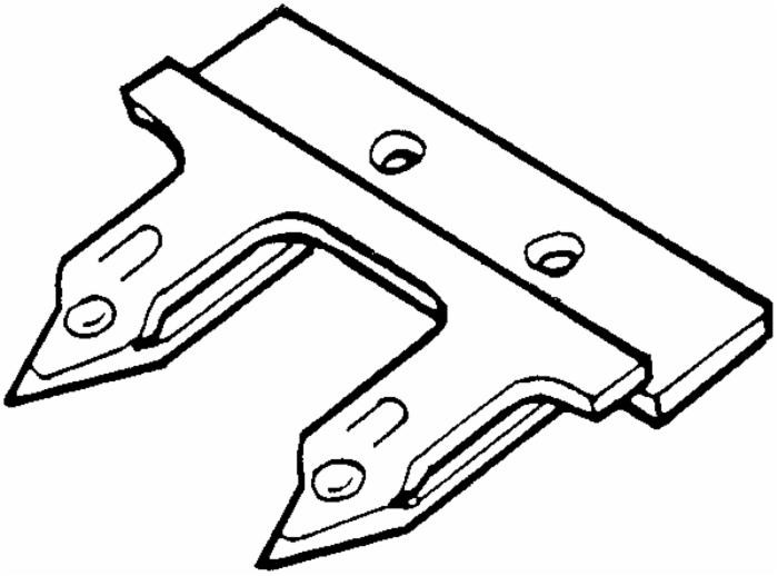 Dente doppio smontabile adattabile Gaspardo FBR 13013270 e G&S Superior 14089 - Ama
