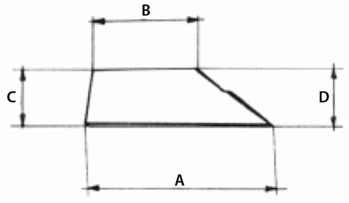 Vomere corpi a scalpello adattabile Sogema 1/2 VS non forato dx - Ama