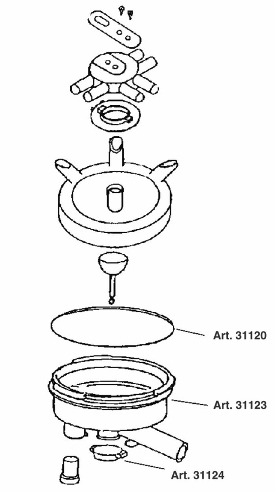 Guarnizione coppetta a ricambio per collettore tipo leggero - No brand