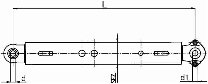 Braccio di sollevamento cat. I con interasse 740mm - Ama