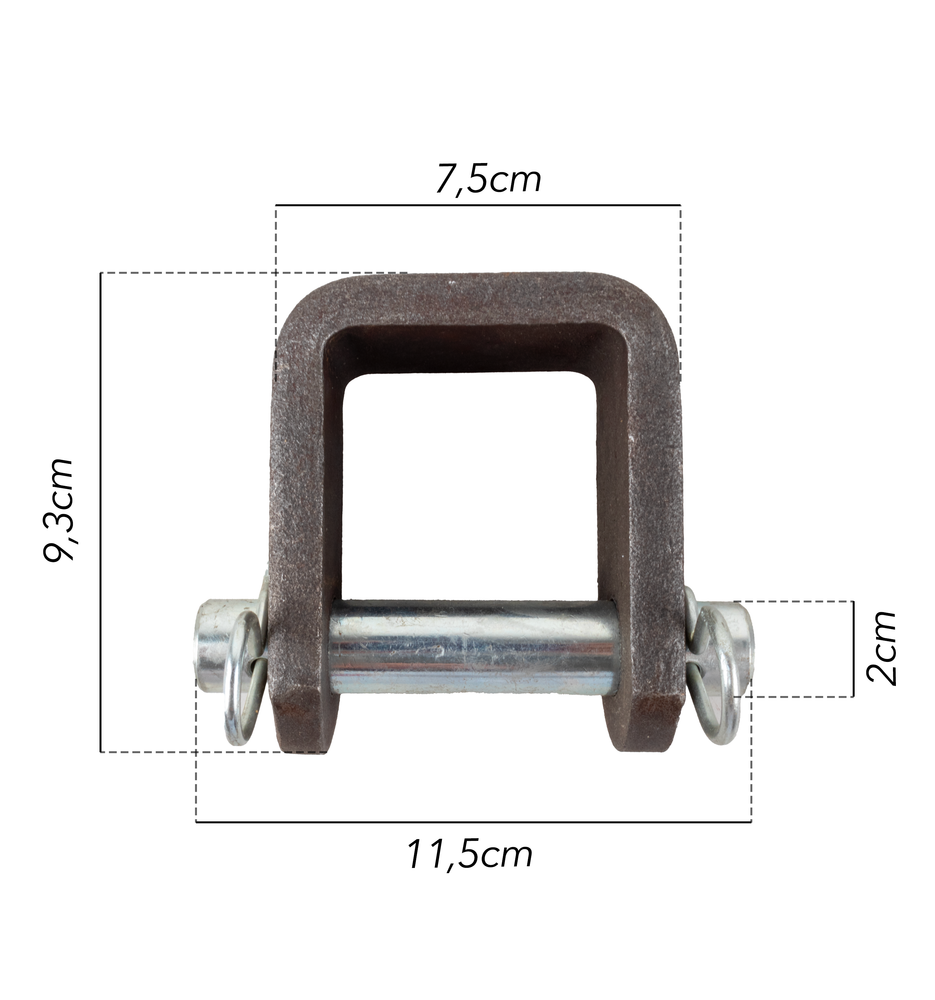 Forcella completa di perno Ø 19mm - Ama