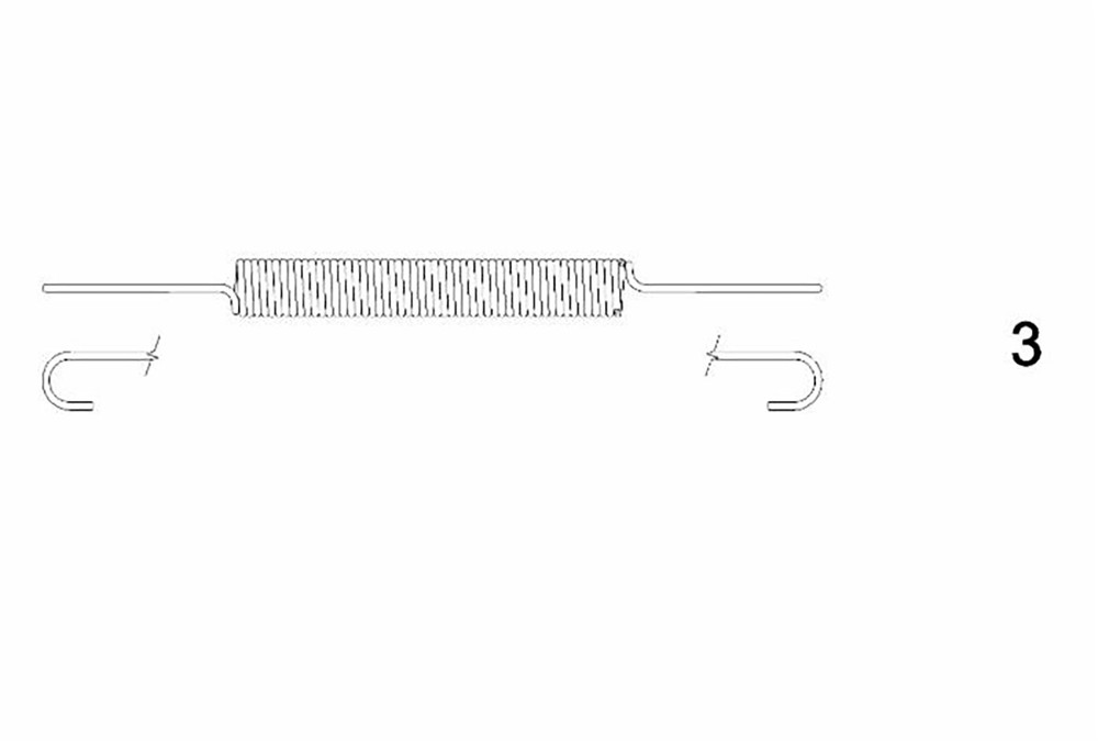 Distanziale a molla cat. II lunghezza 500-720mm leggero - Ama