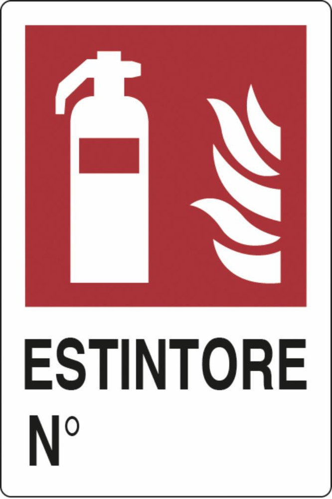 Cartello segnaletica estintore  30x20 - Ama