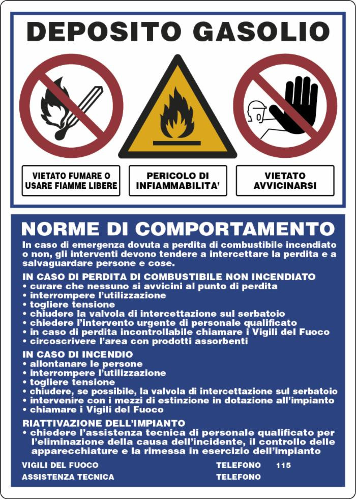 Cartello segnaletica 70x50 - Ama