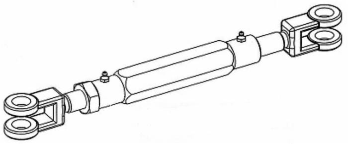 Tenditore per aratri lunghezza 315-445mm tipo corto - Ama