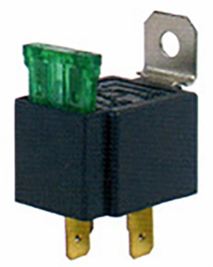 Relè 12V 30A con fusibile e staffa temperatura di esercizio -40°/+80° C - Ama