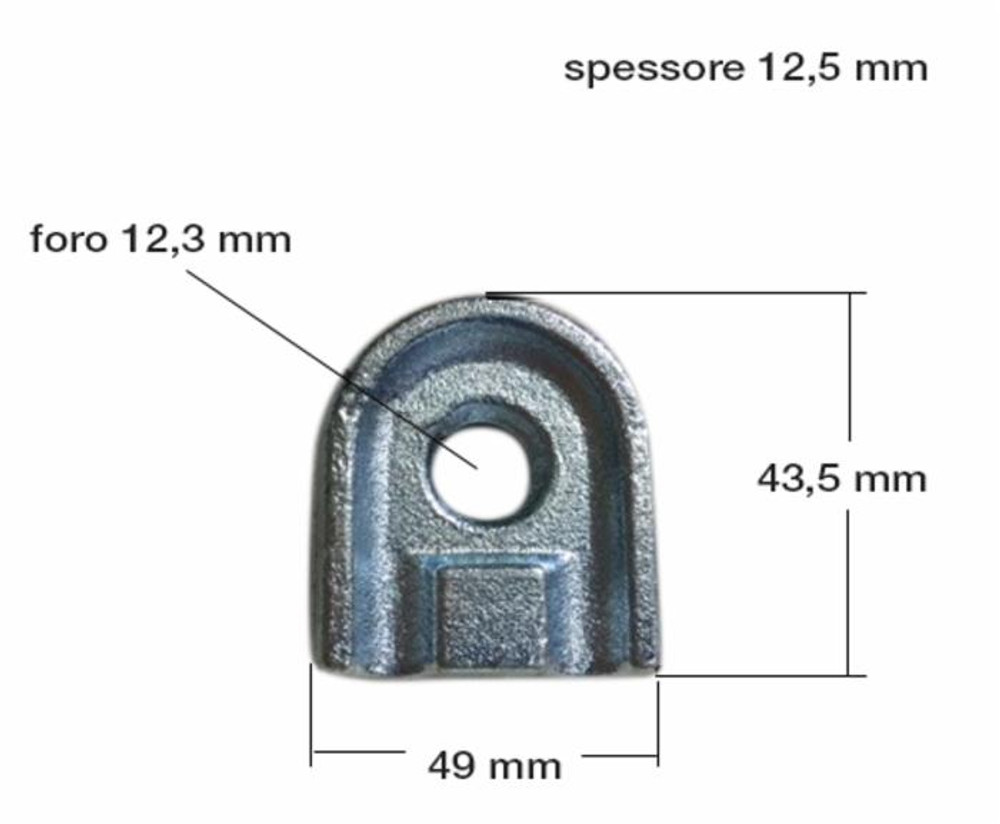 Attacco fermadente universale per andanatore - Ama